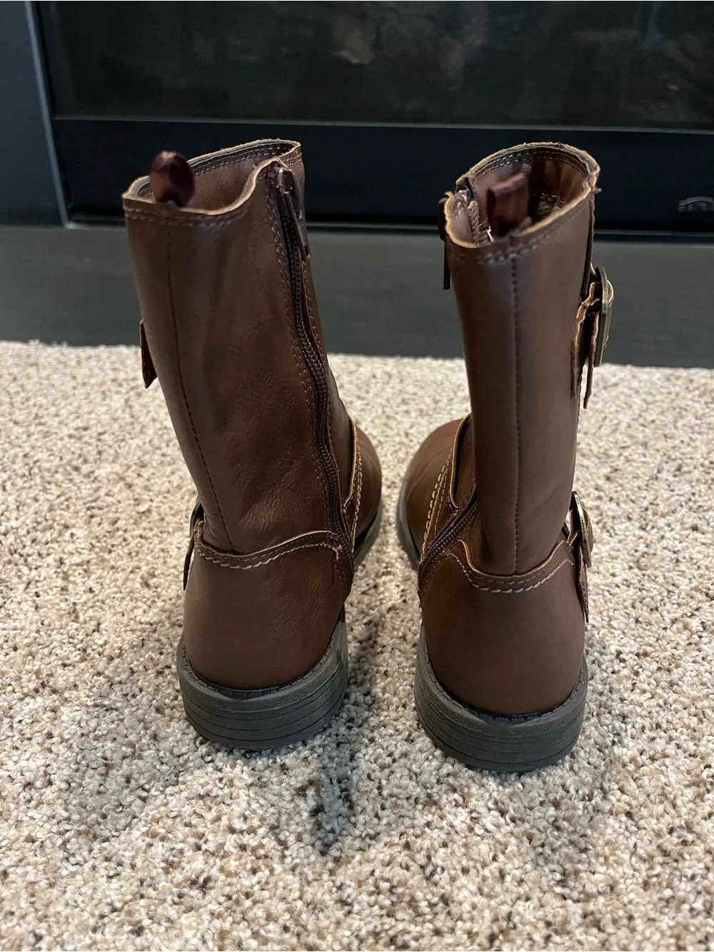 Carters Brown Mid-Calf Buckle Boots